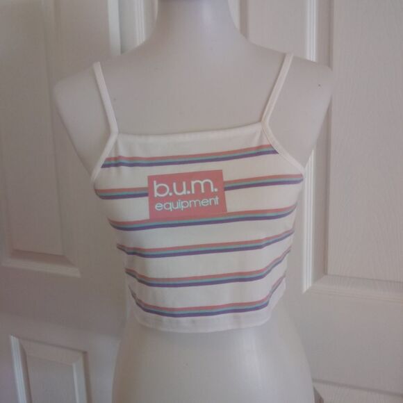 B.U.M Equipment Cropper Strip Tank Top - Picture 2 of 6